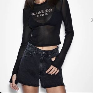Ksubi Flash Long Sleeve Mesh Shirt
